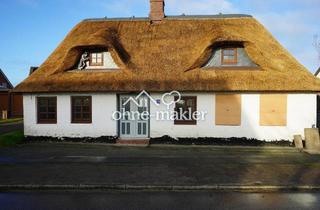 Haus kaufen in 25885 Wester-Ohrstedt, Reetdachhaus Wester-Ohrstedt/Nordsee 100m2 WF, 350m2 GS, Frei