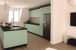 Wohnung kaufen in 40479 Pempelfort, Exklusive, klimatisierte 3-Zimmer-Maisonette mit Dachterrasse, Einbauküche in Düsseldorf-Pempelfort!