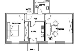 Wohnung mieten in Goldregenstraße 1a, 16356 Werneuchen, Reserviert: Hübsche 2-Raumwohnung mit Balkon