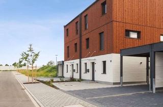 Haus mieten in 94333 Geiselhöring, Geiselhöring: Modernes Wohnen mit Wohlfühlklima – Holzmassiv-Doppelhaushälfte mit Garten