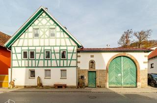 Haus kaufen in 97729 Ramsthal, PROVISIONSFREI: Charmantes Fachwerkhaus mit Hofcharakter ohne Denkmalschutz