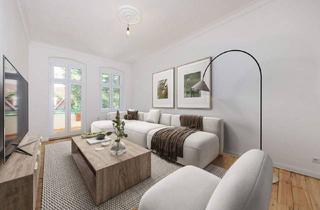 Wohnung kaufen in Unter Den Eichen 54, 12203 Berlin, Berlin - Sanierter Altbautraum mit hohen Stuckdecken + Badewanne + Balkon (0 Provision & sofort bezugsfrei)