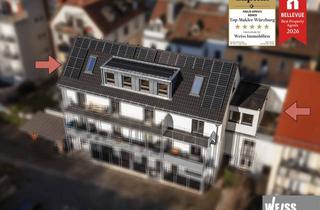 Wohnung kaufen in 97074 Würzburg, Luxuriöse und energieeffiziente Maisonette-Wohnung in historischer Schlosserei mit Balkon