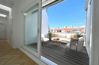 Wohnung kaufen in Niederbarnimstraße 00, 10247 Friedrichshain, HELLE, SONNIGE NEUERE, GR. 2 ZIM. DG MIT 2 TERRASSEN + LIFT - SOLARTHERMIE+JALOUSIEN