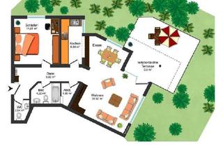 Wohnung mieten in Lortzingstraße, 30177 List, LIST/An der Eilenriede: 2-Zi.-Whg. mit Terrasse, Einbauküche, Garage