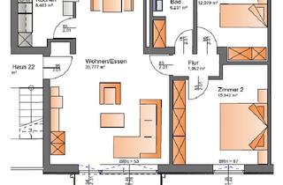 Wohnung mieten in Virginia Straße 22, 35510 Butzbach, Helle 3-Zimmer-Wohnung im 3. OG mit Balkon in Butzbach