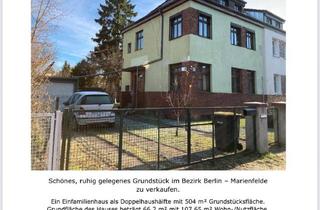 Doppelhaushälfte kaufen in 12277 Berlin, Berlin - Grundstück mit Doppelhaushälfte