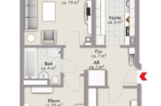 Wohnung mieten in 67227 Frankenthal, 3-Zimmer-Wohnung Im EG mit Balkon in Frankenthal (Pfalz)