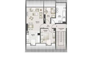 Wohnung mieten in 26384 Heppens, Neuwertige 2-Zimmer Dachgeschosswohnung mit moderner Ausstattung