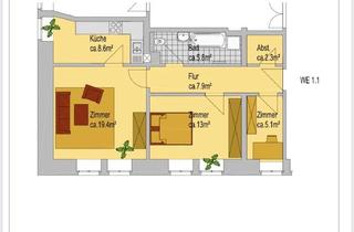 Wohnung mieten in Dresdener Straße 42, 01454 Radeberg, Helle 2,5-Zimmer Wohnung in Radeberg