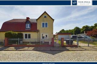 Doppelhaushälfte kaufen in 15537 Erkner, Großzügige Doppelhaushälfte mit Doppelgarage auf großem Grundstück und zusätzlichem Büroraum