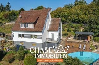 Einfamilienhaus kaufen in 37632 Eschershausen, Einzigartiges Einfamilienhaus in angenehmer Hanglage mit Pool & großem Grundstück - in Eschershausen