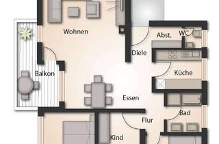 Wohnung kaufen in 71554 Weissach, Interessante 4,5-Zimmer -Wohnung in Weissach im Tal mit Balkon