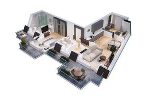 Wohnung kaufen in 48565 Steinfurt, Erstbezug! 2 Balkone! Dachgeschosswohnung im EmsQuartier28