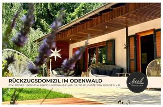 Haus kaufen in 64743 Beerfelden, Landhaus-Idylle auf 1.909 m²: Stilvolles Zuhause mit ca. 110 m² Wohnfläche und Gäste-Tiny House