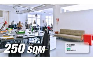 Gewerbeimmobilie mieten in Bergmannstraße, 10961 Berlin, Desks in a light flooded coworking space - Kreuzberg