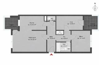 Wohnung kaufen in 81476 München, München - Provisionsfrei: 3-Zimmer-Wohnung mit Lift & TG in Forstenried