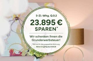 Wohnung kaufen in Stadion-Anlage, 68782 Brühl, Grunderwerbsteuer geschenkt | 3-Zimmer-Wohnung mit Terrasse