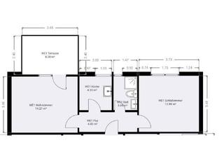 Wohnung mieten in Königsberger Straße 17, 70736 Fellbach, 2-Zimmer-Wohnung mit Terrasse in ruhiger Lage von Fellbach-Schmiden