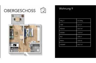 Wohnung mieten in Stromberger Straße 42a, 55411 Bingen, Erstbezug: Moderne 2-Zimmer-Wohnung mit Balkon im 2. OG in Bingen am Rhein