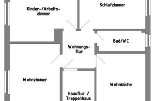 Wohnung mieten in 59075 Bockum-Hövel, Gepflegte 3-Zimmer Wohnung im 1. OG in Hamm-Bockum-Hövel