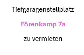 Garagen mieten in Förenkamp 7-9, 46236 Bottrop, Stellplatz in Tiefgarage zu vermieten