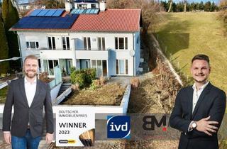 Haus mieten in 86470 Thannhausen, Wohnen auf mehreren Ebenen: Stilvolle Splitlevel-Doppelhaushälfte mit Weitblick