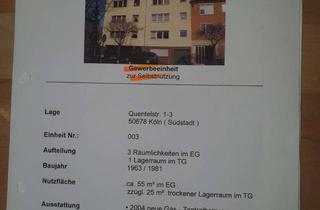 Gewerbeimmobilie kaufen in Quentelstraße, 50678 Altstadt-Süd, Gewerbeeinheit mit Selbstnutzung