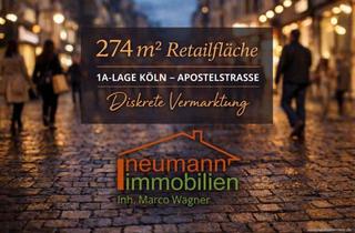 Geschäftslokal mieten in 50667 Köln, Urban. Sichtbar. Etabliert. – Gewerbefläche in bester Kölner Innenstadtlage