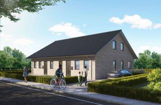 Doppelhaushälfte kaufen in 25917 Leck, Neubau-Doppelhaushälfte in Leck – KfW-55 mit Ausbaureserve, Fernwärme & Carport