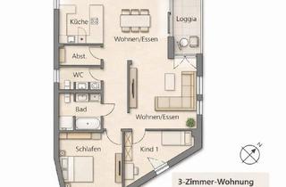 Wohnung mieten in 91301 Forchheim, Moderne 3-Zimmer-Wohnung in Forchheim mit Balkon &Tiefgarage inklusive