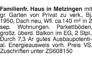 Haus kaufen in 72555 Metzingen, Familienfreundliches Haus in Metzingen