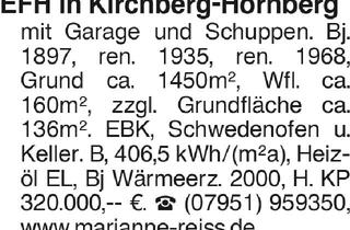 Haus kaufen in 74564 Crailsheim, EFH in Crailsheim-Zentrum,