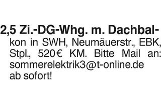 Wohnung mieten in 74523 Schwäbisch Hall, 3 Zi DG Whg in SHA