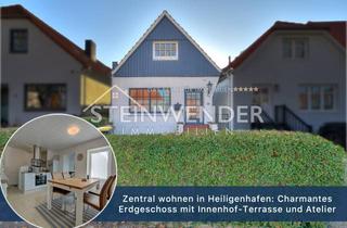 Wohnung mieten in 23774 Heiligenhafen, Zentral wohnen in Heiligenhafen: Charmantes Erdgeschoss mit Innenhof-Terrasse und Atelier