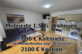 Wohnung mieten in Neufferstr. 27, 66953 Pirmasens, ab sofort - möblierte 1,5 Zimmer Wohnung in Pirmasens