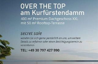 Wohnung kaufen in Kurfürstendamm, 10711 Wilmersdorf, Secret Sale am Kurfürstendamm: OVER THE TOP mit 50 m² Rooftop-Terrasse