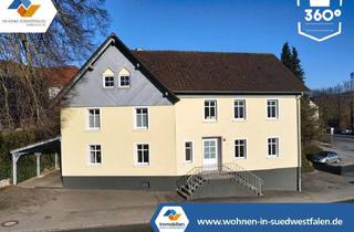 Haus kaufen in 58802 Balve, VR IMMO: Aus Gaststätte wird Wohnhaus – Solides Zweifamilienhaus nach kompletter Sanierung.