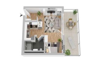 Wohnung mieten in Frankenallee 98-102, 60326 Gallus, *NEUBAU Erstbezug* - smart & modern, mit Dachterrasse