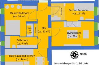 Wohnung mieten in Johannisberger Straße, 14197 Wilmersdorf, Serviced Helle charmante 3-room Altbauwohnung in Wilmersdorf