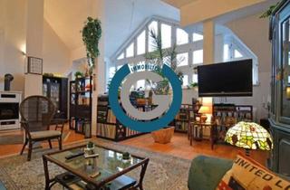 Wohnung kaufen in Bernstorffstraße, 13507 Tegel, 6,50m DECKENHÖHE & GROSSE FENSTERFRONT - AUFZUG, TERRASSE, KLIMAANLAGE & KAMIN - SUPER LAGE!