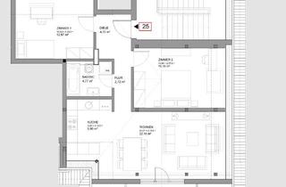 Wohnung kaufen in 13585 Spandau, Helle 3-Zimmer-Dachgeschosswohnung mit Balkon