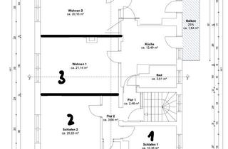 Wohnung mieten in Jahnstraße 11, 75173 Südweststadt, Hochwertige 5-Zimmer-Dachgeschosswohnung (115 qm) mit Balkon – Erstbezug nach Kernsanierung