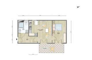 Wohnung mieten in 17489 Südliche Mühlenvorstadt, Barrierefreie 2-Raumwohnung mit Balkon oder Terrasse in Innenstadtlage in Greifswald