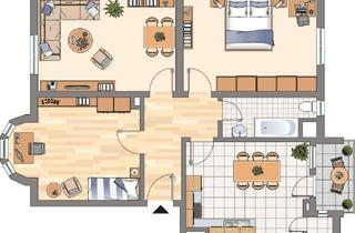 Wohnung mieten in Alsenstraße 52, 44789 Bochum, zentral gelegene 3 Raum-Wohnung mit Gemeinschaftsgarten im Innenhof