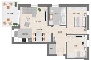 Wohnung mieten in Neumarkter Straße 33, 92342 Freystadt, Schöne 3-Zimmer-Wohnung in Freystadt zu vermieten