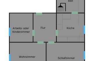 Wohnung mieten in 65934 Nied, 3 Zimmer Erdgeschosswohnung in Frankfurt-Nied mit Garten