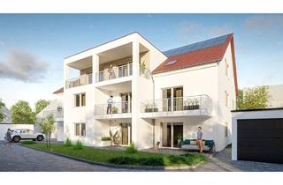 Wohnung kaufen in 86381 Krumbach, Krumbach - NEUBAU! 3-Zimmerwohnung mit Garage und Stellplatz im KfW40 QNG-Standard