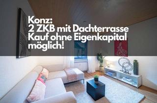 Wohnung kaufen in Romerstraße 82, 54329 Konz, Schöne 2 Raum Wohnung mit Dachterrasse
