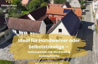 Gewerbeimmobilie kaufen in 99518 Niedertrebra, Ideal für Handwerker oder Selbstständige – Hofensemble mit Werkstatt & Ausbaufläche